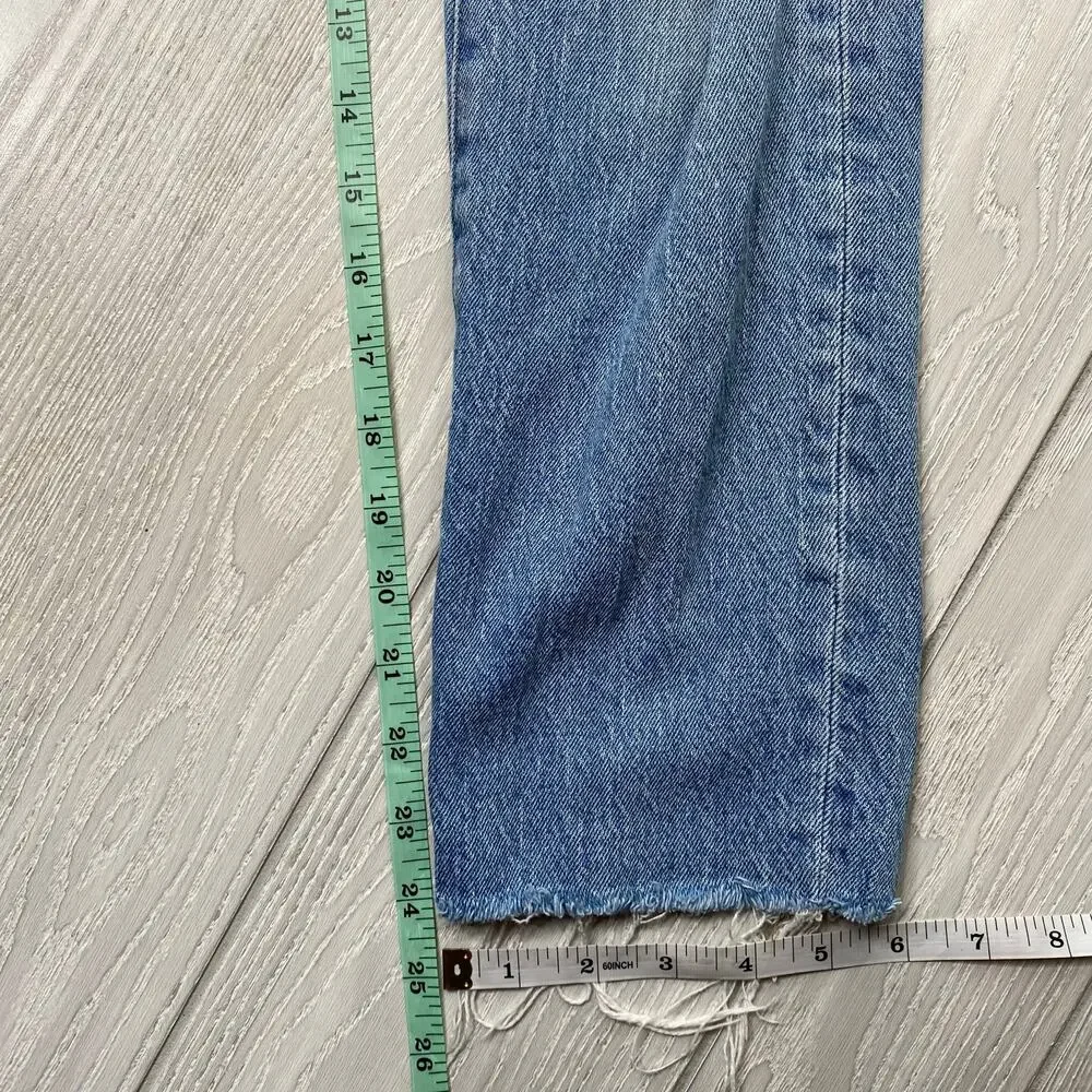 Madewell The Perfect Vintage Jeans Light Wash Blue Denim 24 Petite 24P